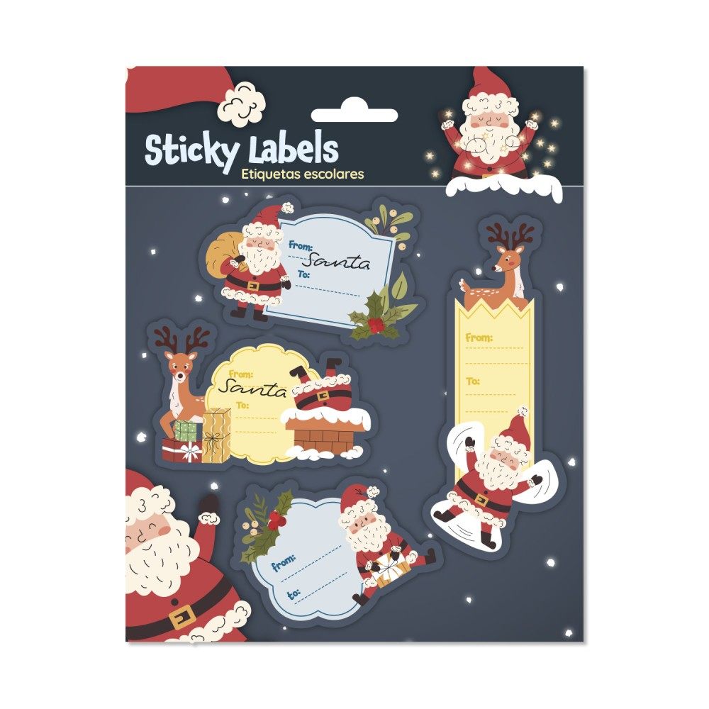 Grupo Erik - Santa Claus Premium Christmas SelfAdhesive Adhesive labels - Multicolours